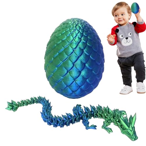 Kapaunn 3D Gedrucktes Drachenei Geheimnisvolle Drachen Spielzeug Realistische Realistische Beweglicher Drachen Figuren Überraschung Easter Dracheneier Wohnkultur von Kapaunn