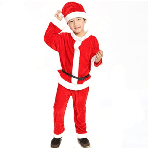 Kapmore Festliches Weihnachtsmann-Kostüm für Weihnachtsfeier, handgefertigt, weich, Cosplay-Kleidung, Damen-Outfit von Kapmore