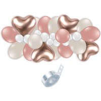 Ballongirlande in rosegold zum Basteln, 2,4m lang, 60-teilig Ballongirlande in rosegold zum Basteln, 2,4m lang, 60-teilig von Karaloon GmbH