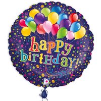Folienballon Happy Birthday Ballon-Motiv, Ø 35cm Folienballon Happy Birthday Ballon-Motiv, Ø 35cm von Karaloon GmbH