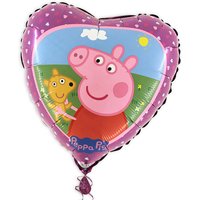 Folienballon in Herzform, Peppa Pig, 38cm x 39cm Folienballon in Herzform, Peppa Pig, 38cm x 39cm von Karaloon GmbH