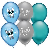 Latexballons mit lustigem Hund im 6er Pack, 28-30cm Latexballons mit lustigem Hund im 6er Pack, 28-30cm von Karaloon GmbH