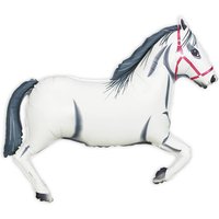 XXL Formballon Weißes Pferd, 91cm XXL Formballon Weißes Pferd, 91cm von Karaloon GmbH