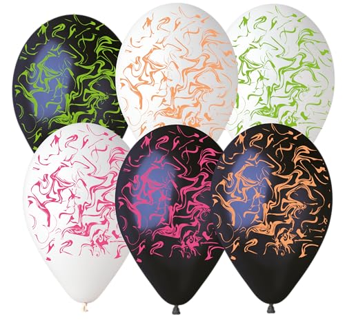 6 Luftballons Funky Neon 28-30 cm/12 inch von Karaloon