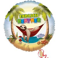 Faultier Folienballon, "Endlich Rentner", rund, 1 Stk Faultier Folienballon, "Endlich Rentner", rund, 1 Stk von Karaloon