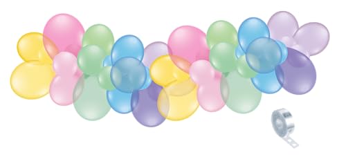 1 DIY Ballongirlande in pastellfarben 61 tlg. - ergeben ca. 2,40 m von Karaloon