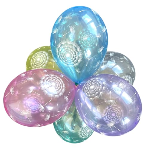 Karaloon 30095-18 I Luftballons bunt 28 cm mit Pusteblumen I 18 Stk. I Luftballons Geburtstag Partys I Helium Ballons aus nachhaltigem Naturkautschuk Karaloon 30095-18 I Luftballons bunt 28 cm mit Pusteblumen I 18 Stk. I Luftballons Geburtstag Partys I Helium Ballons aus nachhaltigem Naturkautschuk von Karaloon