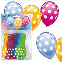 Latexballons im Punkte-Design, 6er Pack, heliumgeeignet, bunt gemischt Latexballons im Punkte-Design, 6er Pack, heliumgeeignet, bunt gemischt von Karaloon