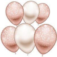 Rose-goldene Ballons, "Fashion", im 6er Pack Rose-goldene Ballons, "Fashion", im 6er Pack von Karaloon
