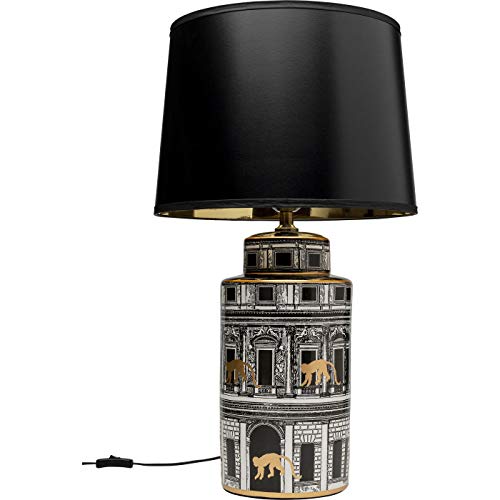 Kare Design Tischleuchte Palazzo, Gold/Schwarz, (H/B/T) 72x41x41cm von Kare