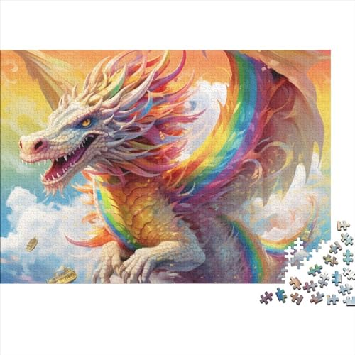 Dragon 1000 Pieces Puzzle for Adults and Children from 14 Years Wooden ToyGift DIY Kit Mental Exercise Puzzle for Children and Adult Gifts Home Decor 1000pcs (75x50cm) von KarfRi