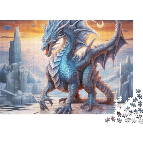 Dragon Puzzle 1000 Pieces for Adults and Children from 14 Years Unique Gift DIY Kit Mental Exercise Puzzle for Children and Adult Gifts Home Decor 1000pcs (75x50cm) von KarfRi