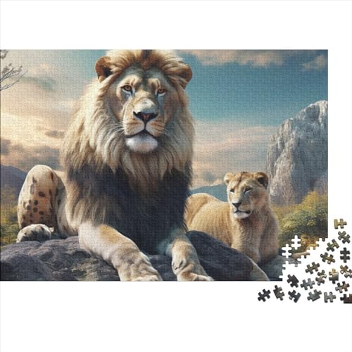 Lions Puzzle 1000 Pieces for Adults Teenagers Game Toy Gift DIY Kit Mental Exercise Puzzle for Children and Adult Gifts Home Decor 1000pcs (75x50cm) von KarfRi