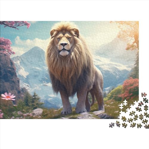 Lions Puzzle 1000 Pieces for Adults Teenagers Game Toy Gift DIY Kit Mental Exercise Puzzle for Children and Adult Gifts Home Decor 1000pcs (75x50cm) von KarfRi
