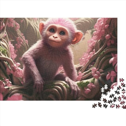 Monkey 1000 Pieces Puzzle for Adults Teenagers Game Toy Gift DIY Kit Relaxation Puzzle Games for Children and Adult Gifts Home Decor 1000pcs (75x50cm) von KarfRi