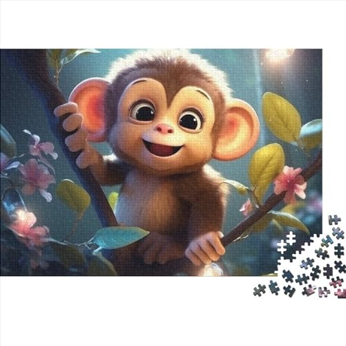 Monkey Puzzle 1000 Pieces for Adults and Children from 14 Years Game Toy Gift DIY Kit Relaxation Puzzle Games for Children and Adult Gifts Home Decor 1000pcs (75x50cm) von KarfRi
