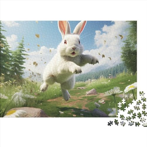 Rabbit Puzzle 1000 Pieces for Adults Teenagers Unique Gift DIY Kit Relaxation Puzzle Games for Children and Adult Gifts Home Decor 1000pcs (75x50cm) von KarfRi