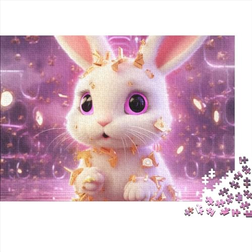 Rabbit Puzzle 1000 Pieces for Adults and Children from 14 Years Game Toy Gift DIY Kit Family Puzzle for Children and Adult Gifts Home Decor 1000pcs (75x50cm) von KarfRi