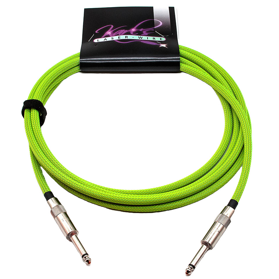 Karl&#39;s Laser-Wire 6m K/K neon green Instrumentenkabel von Karl&#39;s