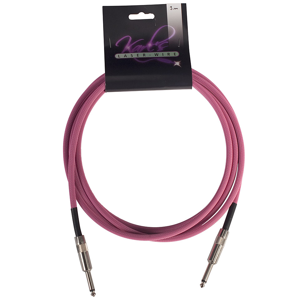 Karl&#39;s Laser-Wire 6m K/K neon pink Instrumentenkabel von Karl&#39;s