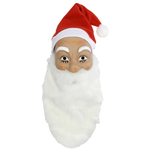 KarneLux Weihnachtsmann Maske mit Bart und Mütze KarneLux Weihnachtsmann Maske mit Bart und Mütze von KarneLux