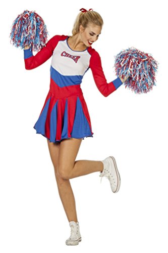 Cheerleader Kleid ohne Zubehör Gr. 42 von Karneval-Klamotten