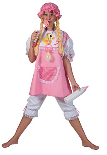 Karneval-Klamotten Baby Kostüm Erwachsene Damen-Kostüm rosa-weiß Karneval Fasching von Karneval-Klamotten