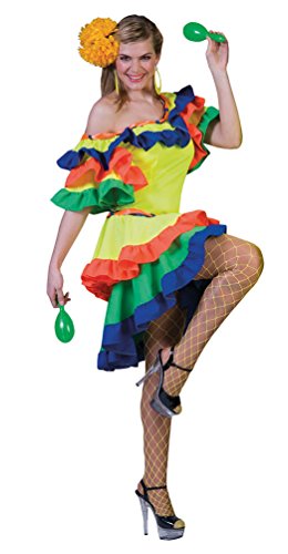 Karneval-Klamotten Brasilianerin Kostüm Damen Brasil Kostüm Rio Samba Kleid Brasilien Karneval Damen-Kostüm von Karneval-Klamotten
