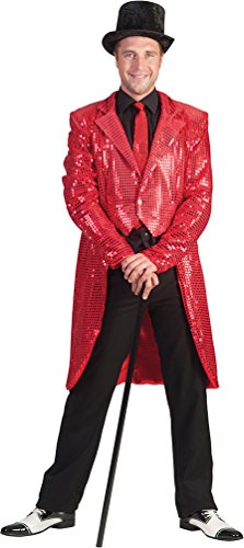 Karneval-Klamotten Frack Pailletten Herren Frack Herren rot Silvester Herren-Kostüm Karneval-Klamotten Frack Pailletten Herren Frack Herren rot Silvester Herren-Kostüm von Karneval-Klamotten