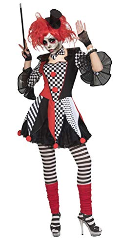 Karneval-Klamotten Horror Clown Kostüm Damen grusel Harlekin Halloween-Kostüm Horror Narr von Karneval-Klamotten