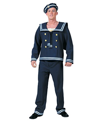 Karneval-Klamotten Kostüm Marine Matrose blau Herr Karneval Herrenkostüm Größe 56/58 von Karneval-Klamotten