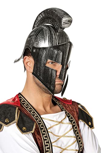 Karneval-Klamotten Römischer Helm Römer Gladiator im antiken Silber mit Visier Erwachsene Karneval-Klamotten Römischer Helm Römer Gladiator im antiken Silber mit Visier Erwachsene von Karneval-Klamotten