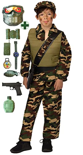 Karneval-Klamotten Soldaten Kostüm Kinder Soldat Mütze MIT Set von Karneval-Klamotten