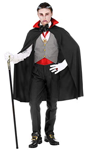 Karneval-Klamotten Vampir Kostüm Jungen Weste und Vampir-Umhang GRAF Dracula Halloweenkostüm von Karneval-Klamotten
