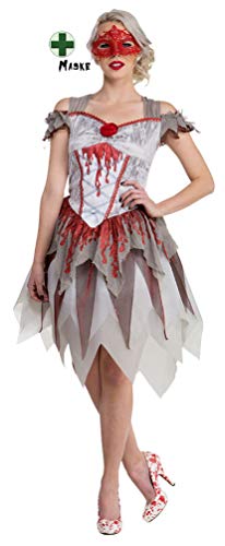 Karneval-Klamotten sexy Zombie Braut Geisterbraut Kostüm Damen Halloweenkostüm von Karneval-Klamotten