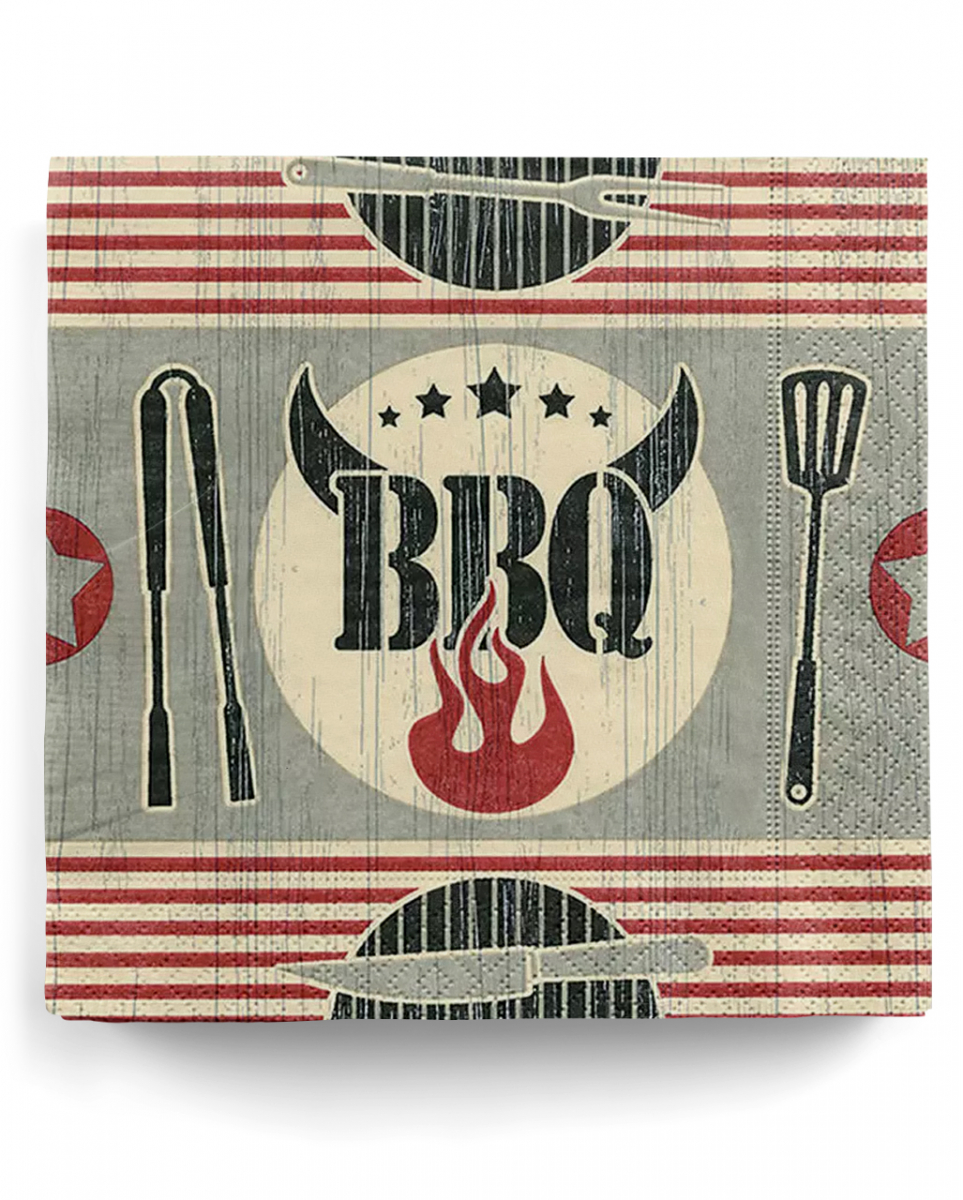 20 Stück Barbecue Servietten zum Grillen 20 Stück Barbecue Servietten zum Grillen von Karneval Universe