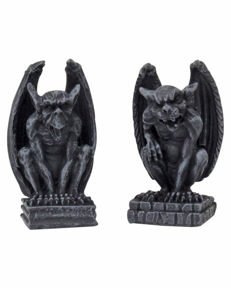 2er-Set Kleine Gargoyles 6cm  Dekofigur von Karneval Universe