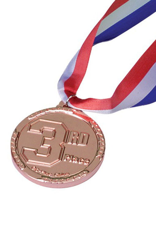 3.Platz Medaille bronze   Siegermedaille aus Bronze von Karneval Universe