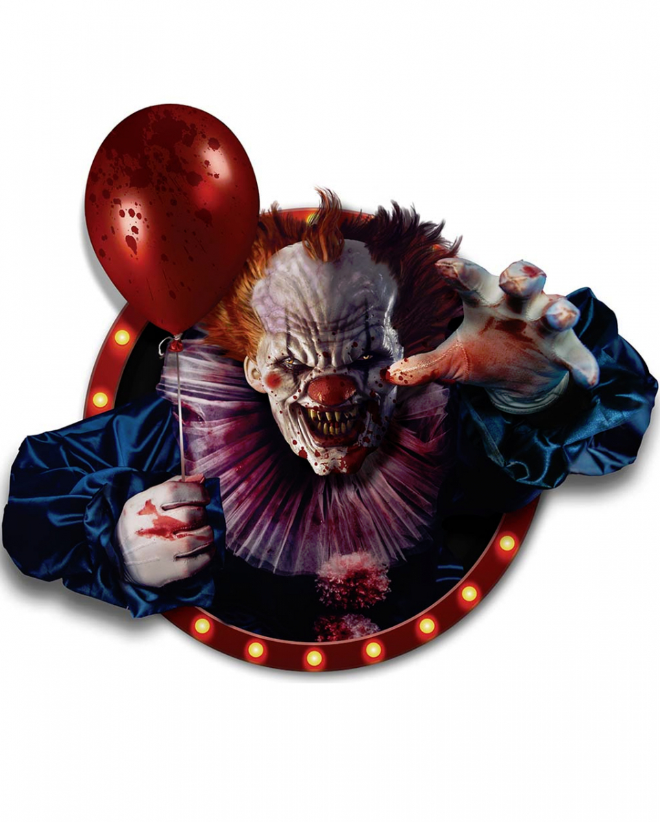 3D Deko Folie Horror Clown selbstklebend ? von Karneval Universe