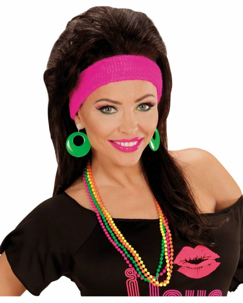 4 Perlenketten in Neonfarben für dein 80er Jahre Outfit von Karneval Universe