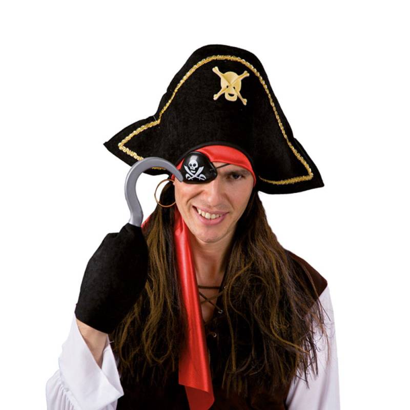 4-tlg. Piraten Set mit Perücke für Fasching von Karneval Universe