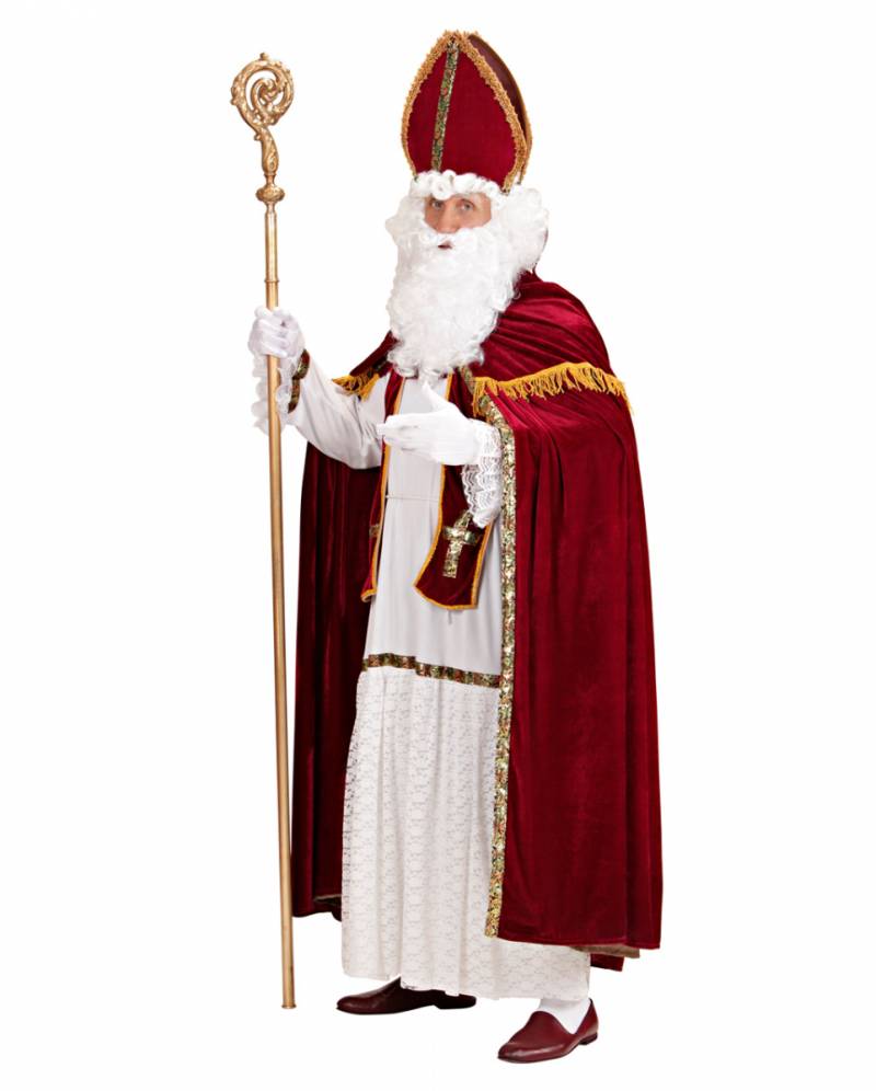 5-tlg Nikolaus Kostüm mit Mitra bestellen XXL/XXXL von Karneval Universe