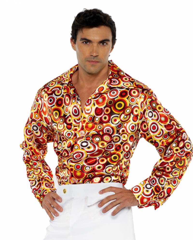70er Jahre Buntes Schlager Hemd  Accessoire XXL von Karneval Universe