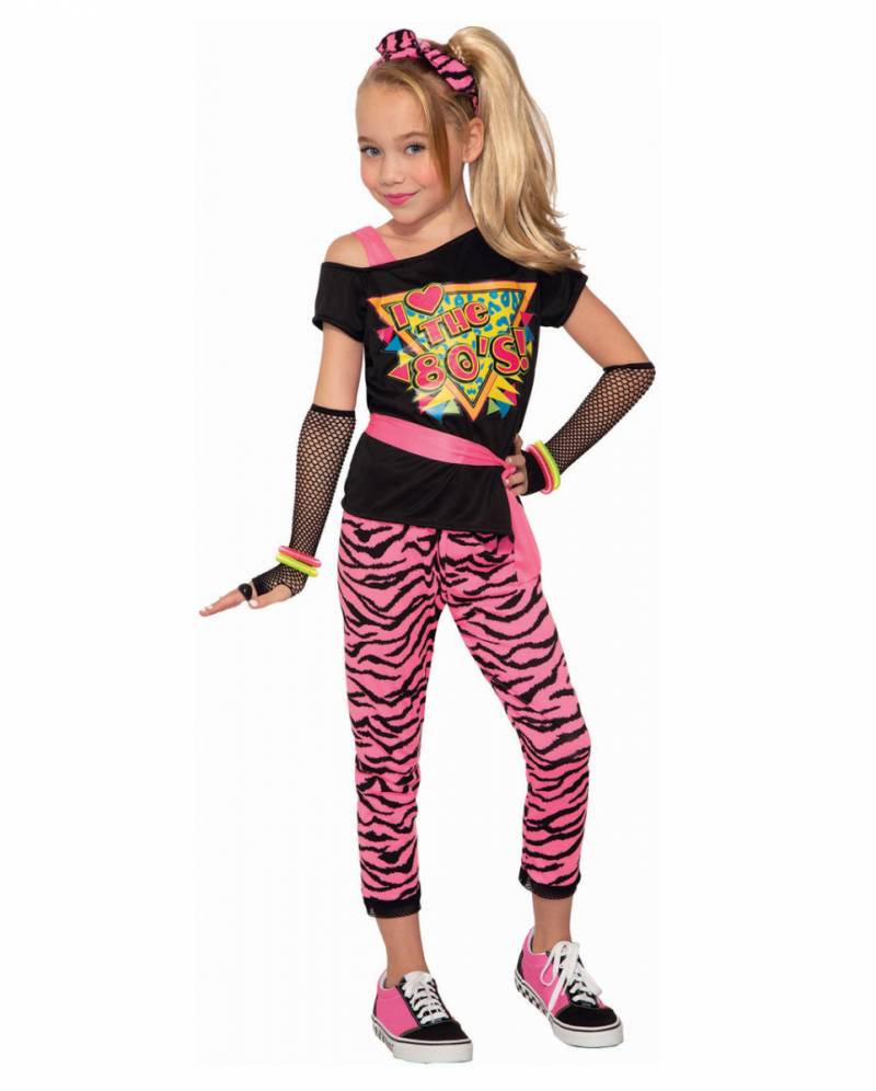 80`s Wild Child Kinderkostüm für Fasching kaufen! L (12-14) von Karneval Universe