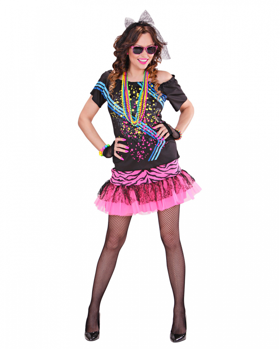 80ies Material Girl Damen Kostüm für Karneval M von Karneval Universe
