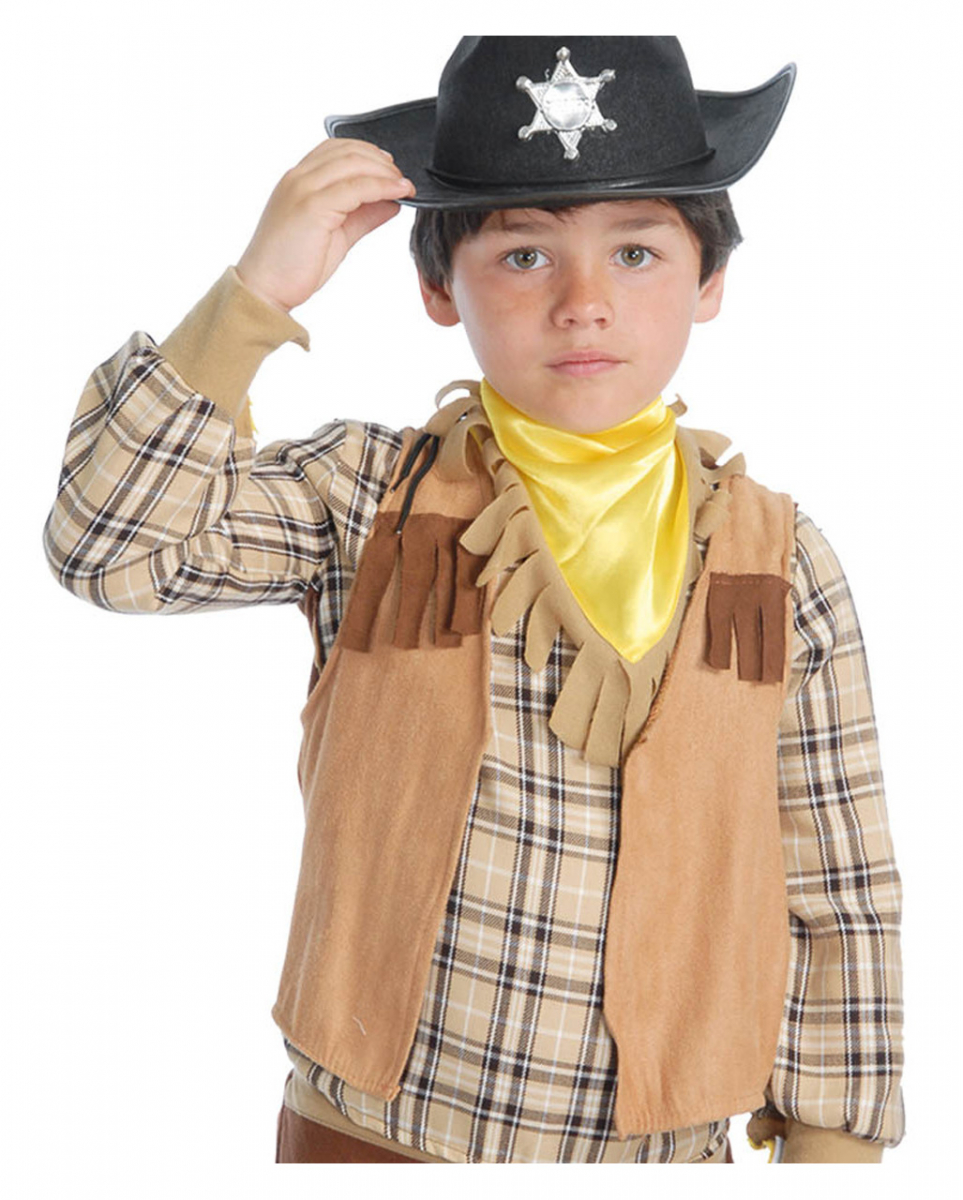 Ärmellose Western Weste für Kinder  Kostümzubehör von Karneval Universe