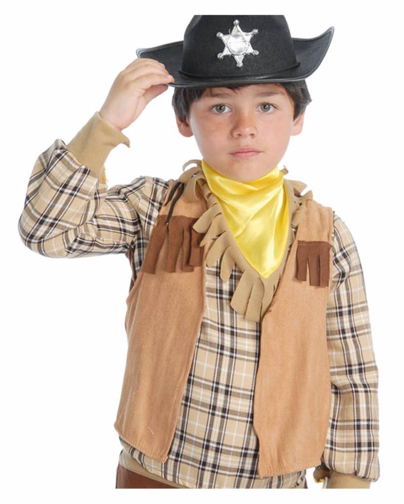 Ärmellose Western Weste für Kinder  Kostümzubehör von Karneval Universe