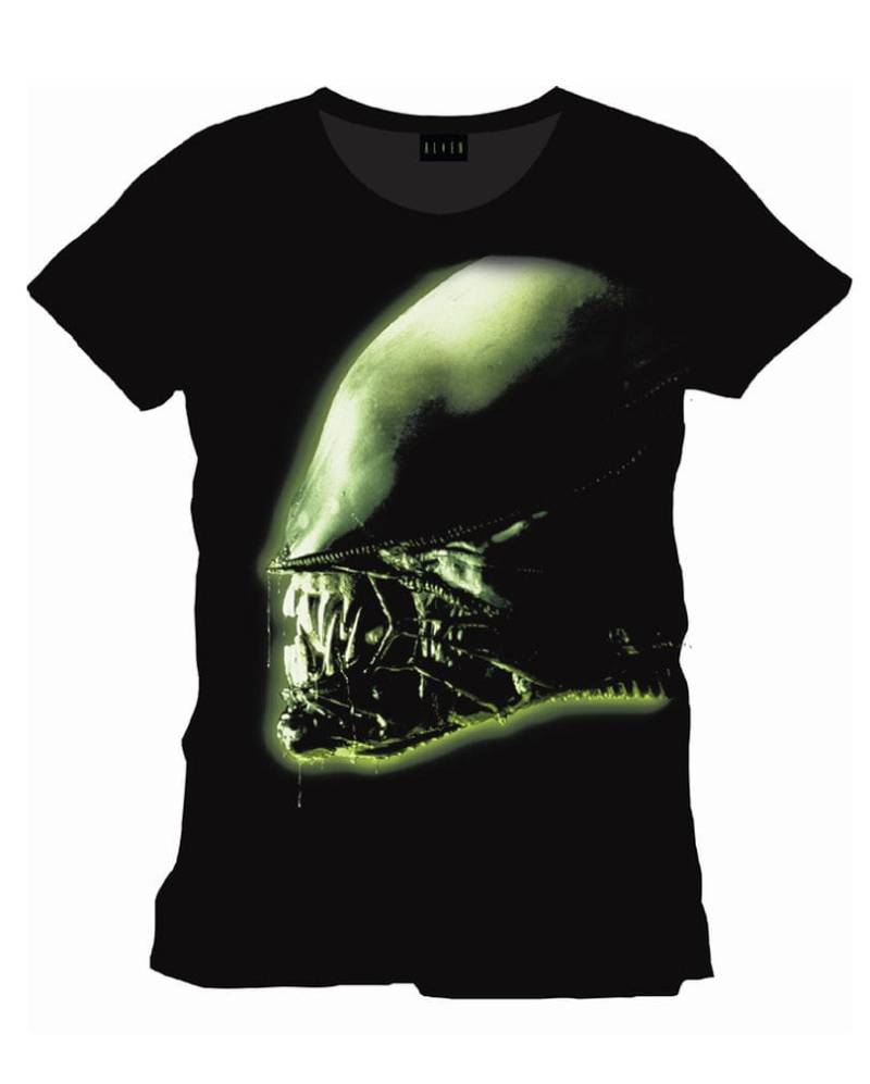 Alien Kopf Film T-Shirt   Lizenziertes Alien Head T-Shirt S von Karneval Universe