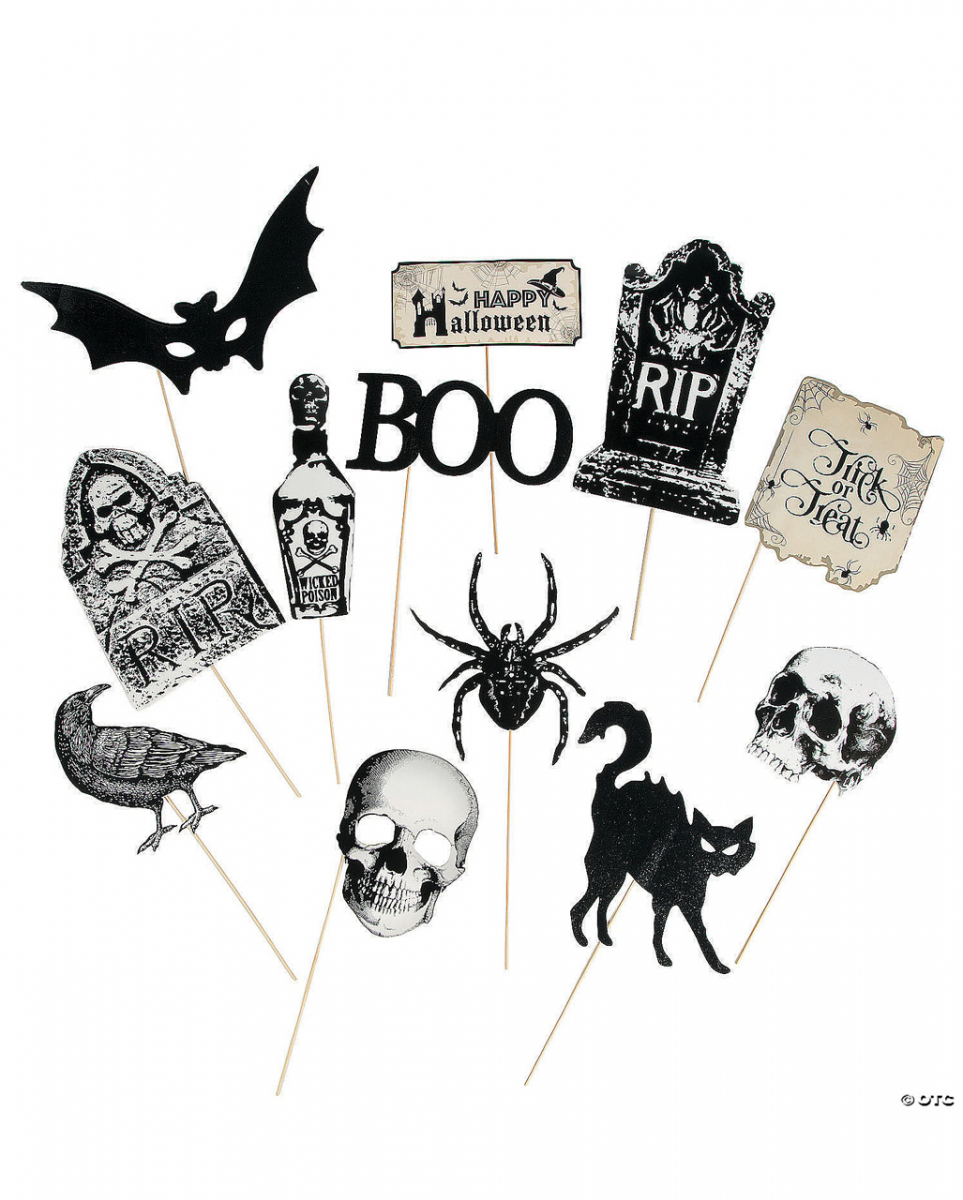 Antike Halloween Photo Sticks 12 St. online kaufen von Karneval Universe