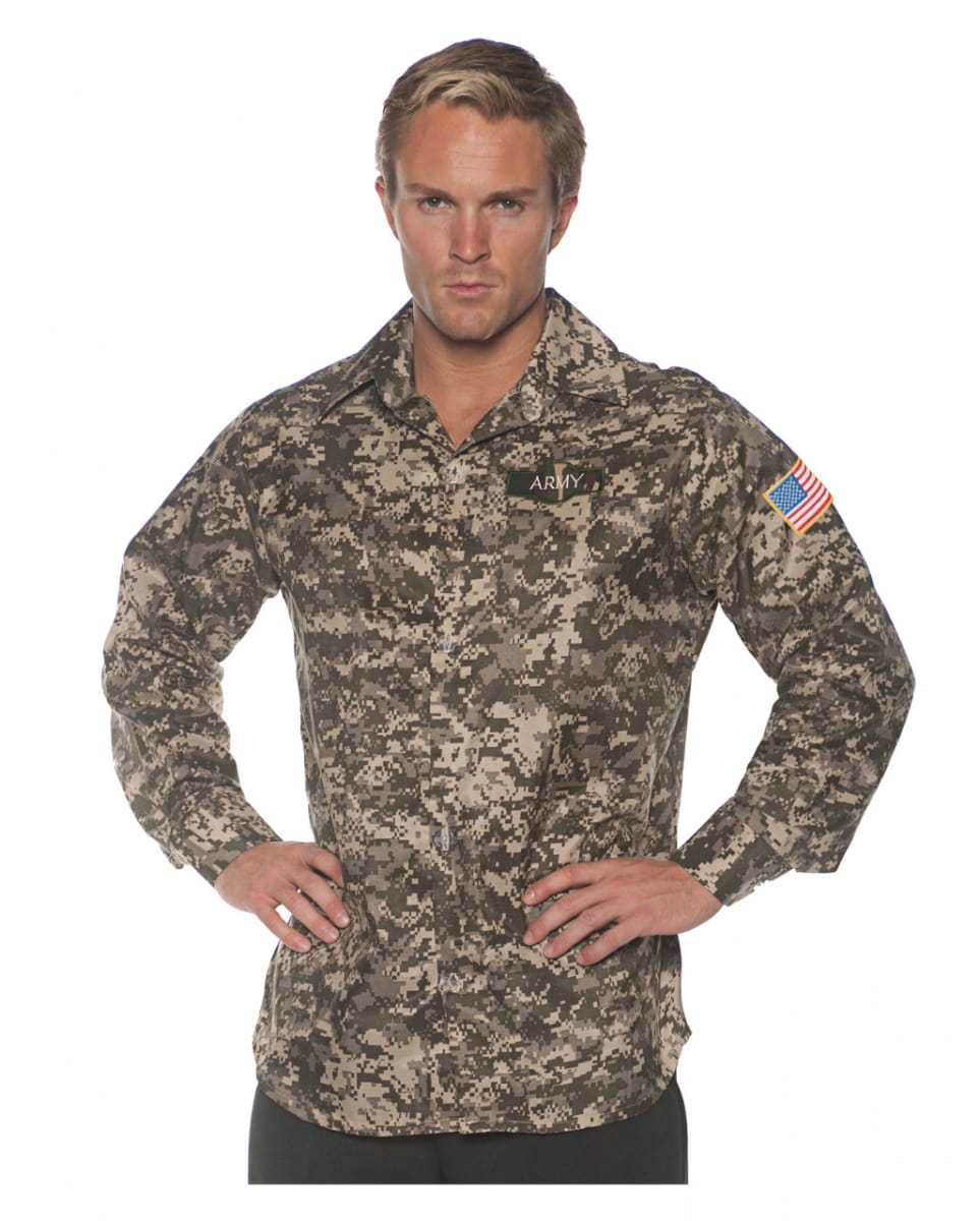 Army Kostüm Longsleeve für Soldaten Kostüme One Size von Karneval Universe
